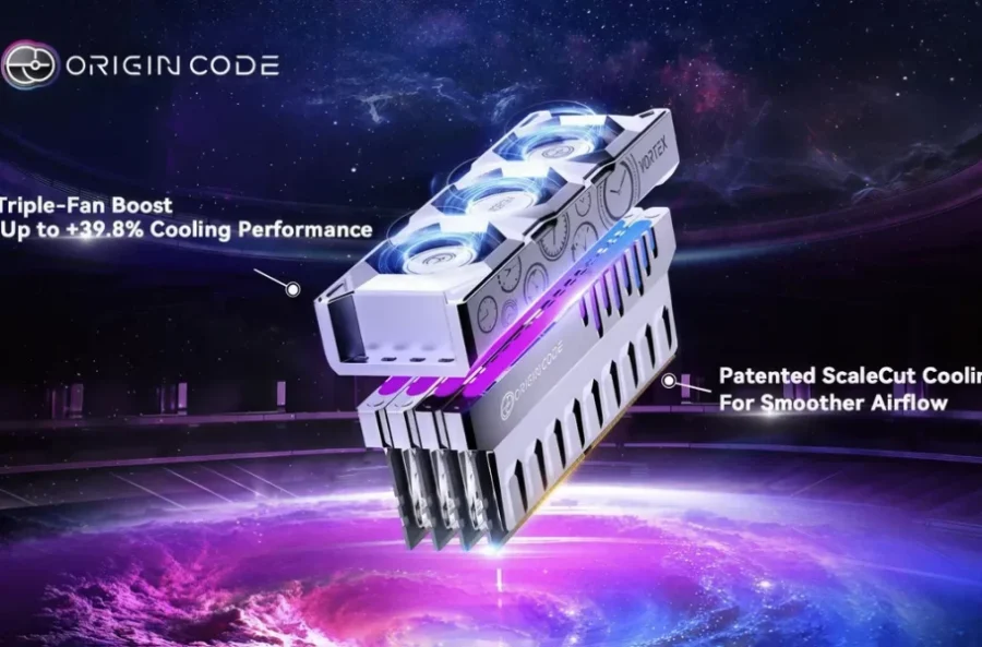 اوریجین کد در CES 2026 حافظه رم با سیستم فن سه‌گانه معرفی می‌کند