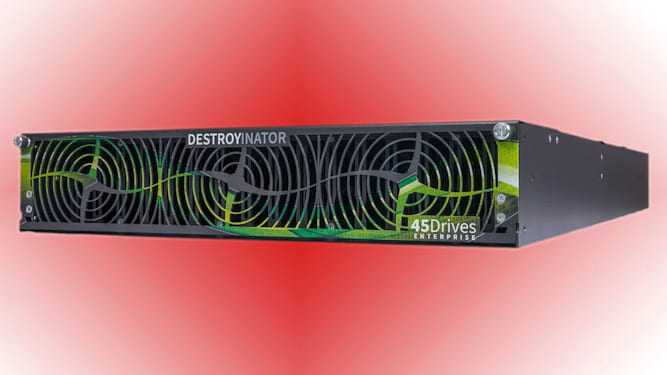 هیولای حذف داده رسید؛ Destroyinator می‌تواند شانزده SSD را یکجا نابود کند