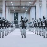 ساخت هواپیماهای ایرباس به دست روبات انسان نمای چینی