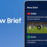 سامسونگ قابلیت Now Brief را با پیشنهادهای سفارشی از یوتوب و اسپاتیفای ارتقا می‌دهد