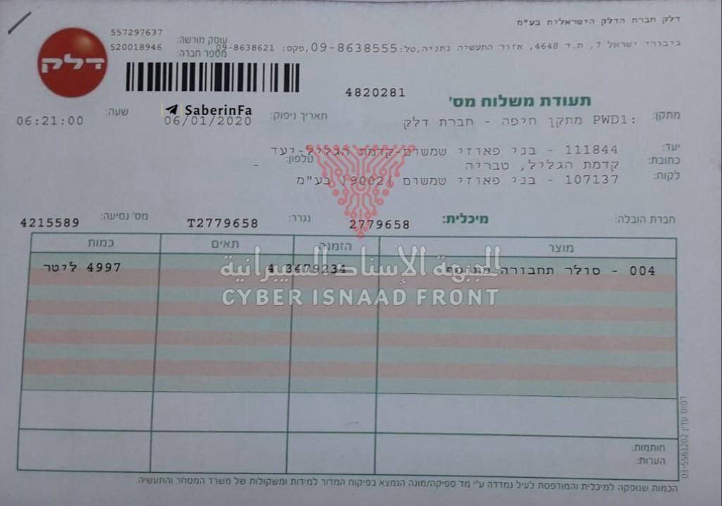 حمله سایبری به زیرساخت سوخت در اسرائیل سوخت
