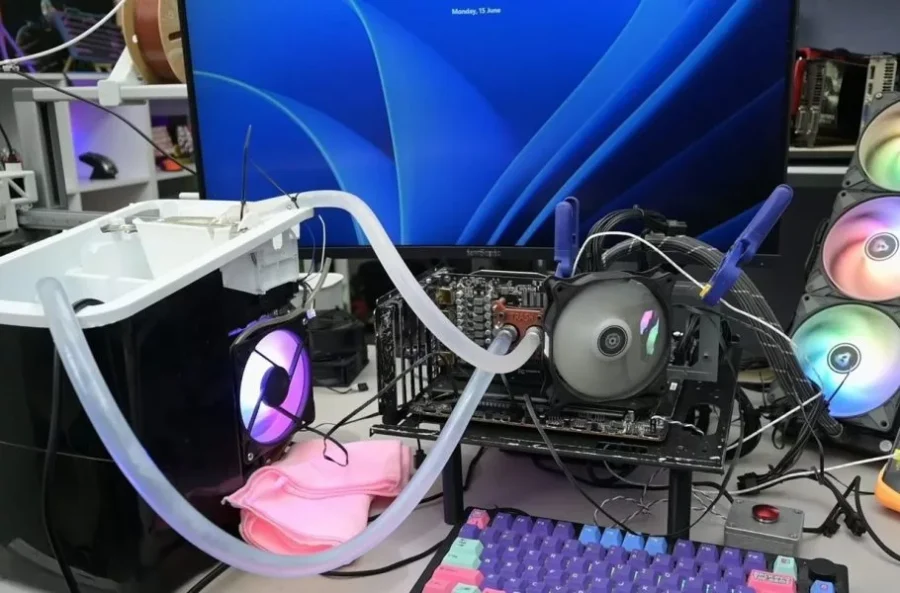یک یوتوبر RTX 3060 را حین اجرای بازی با دستگاه یخ‌ساز تا ۲۱ درجه خنک کرد!