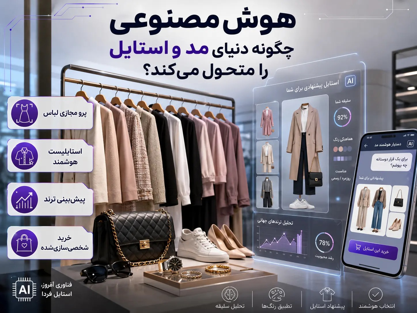 هوش مصنوعی در آینده چطور دنیای مد و استایل را متحول می‌کند؟