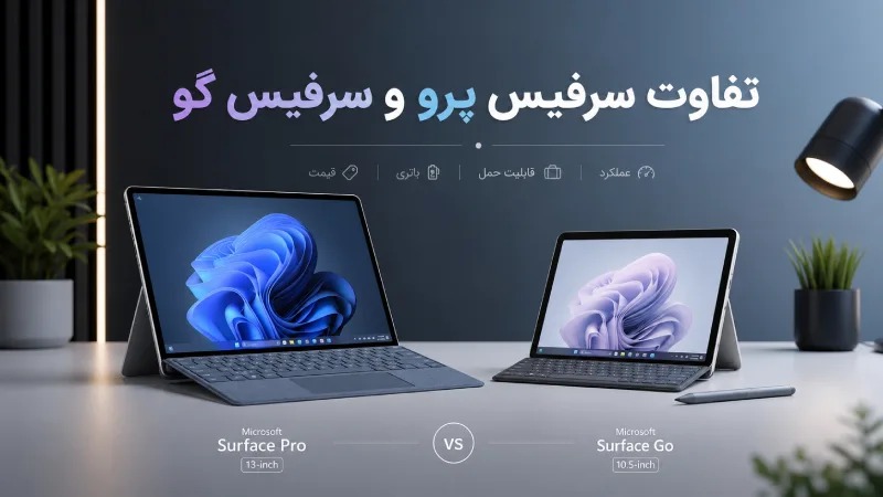 تفاوت سرفیس پرو و سرفیس گو؛ راهنمای جامع انتخاب و خرید